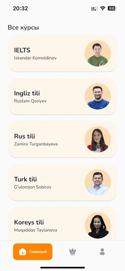 Ibrat Academy loyihasi skrinshoti